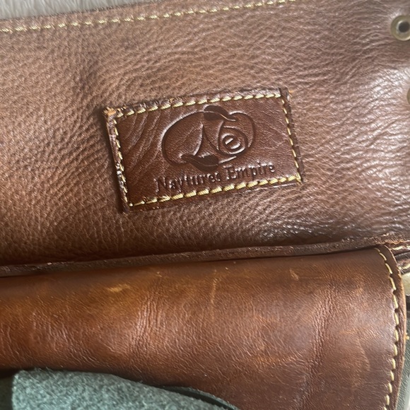 Naytures Empire Leather Green Rose Pocket Utility Belt Fit Large Phones sz Small - Picture 4 of 6